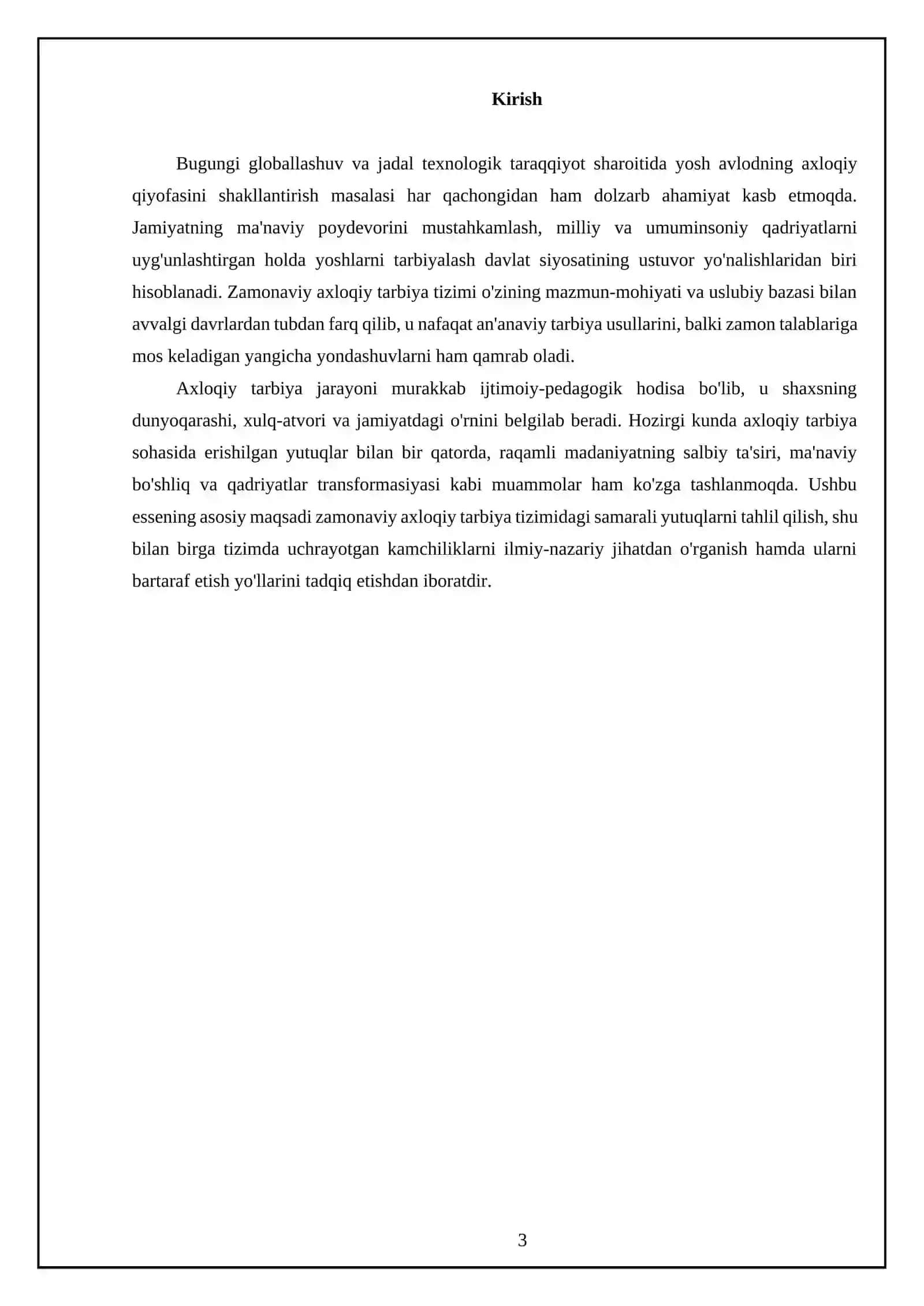 Zamonaviy axloqiy tarbiyaning yutuqlari va kamchiliklari 3