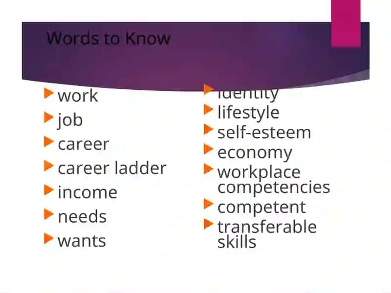 WORK AND JOB 3