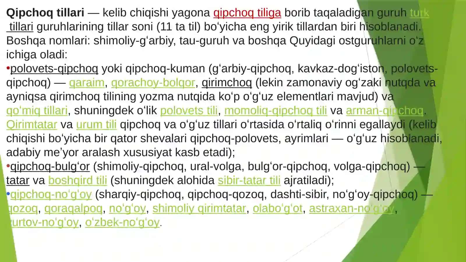 Qipchoq lahjasining asosiy xususiyatlari 3