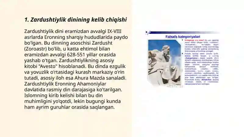 Zardushtiylik dinning paydo bo‘lishida tabiiy va ijtimoiy omillar 3