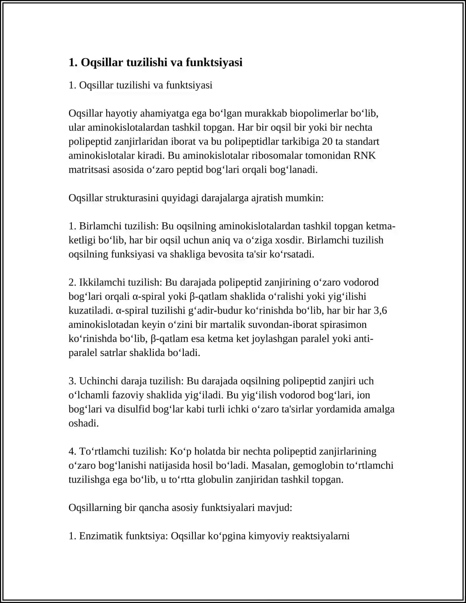 ODAM ORGANIZMIDA OQSILLARNING BIOKIMYOVIY O’ZGARISHI 3