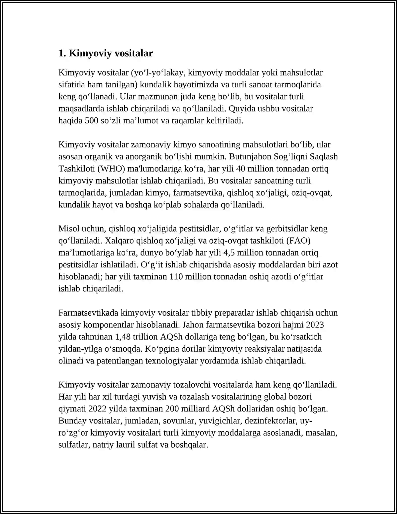 Kimyoviy vositalar 3