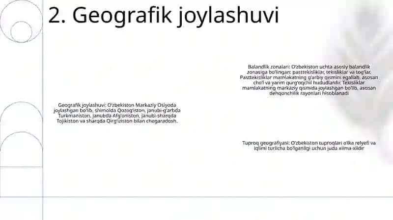 Ózbekistonda Balandlik Mintaqasini Tuproqlari Joylashuvi Geografiyasi 3