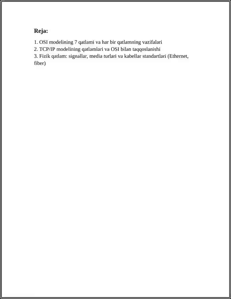 OSI va TCP/IP modeli 3