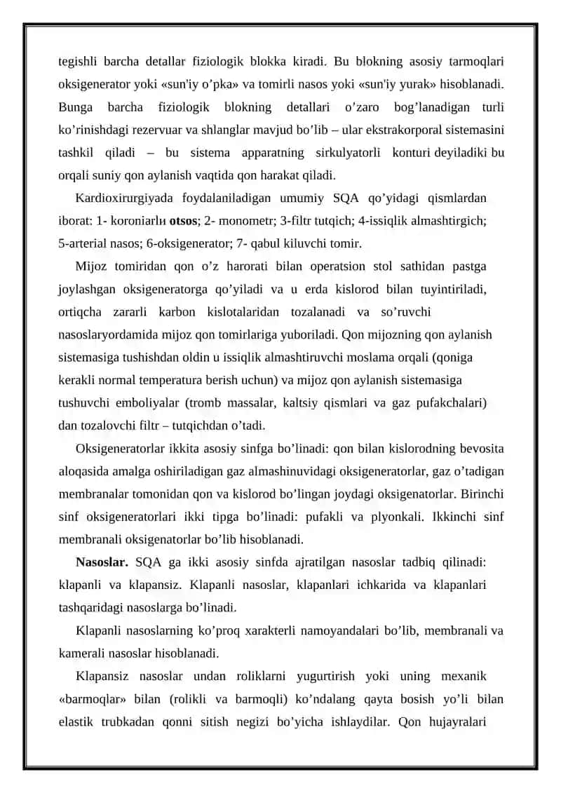Sunʼiy qon aylanish apparati 3