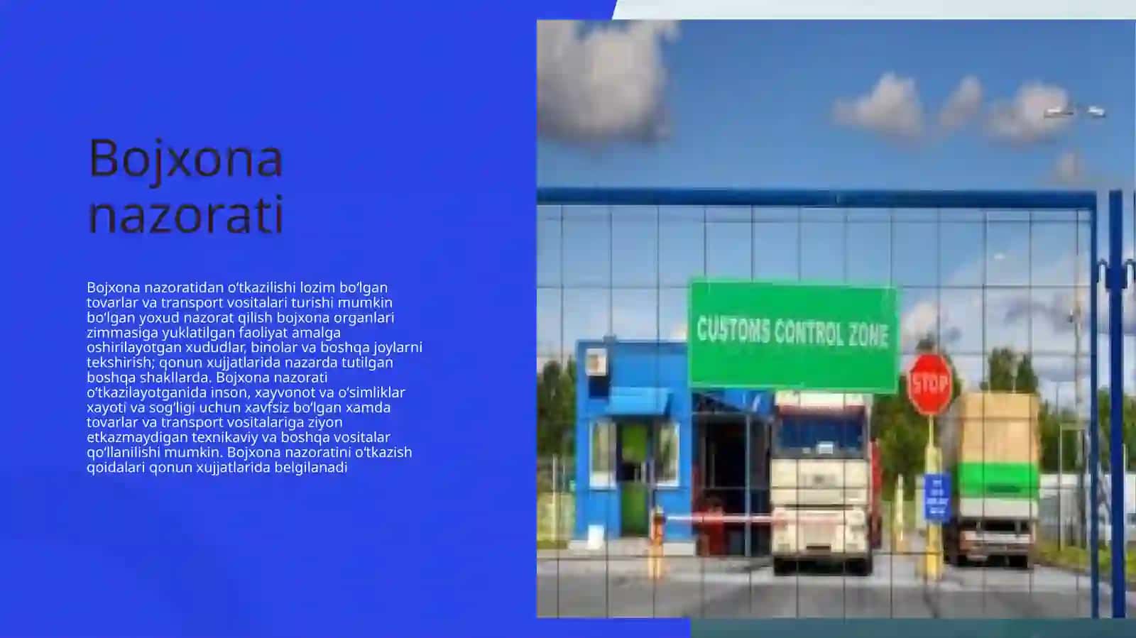 Bojxona nazoratini amalga oshirish tartiblari va shakllari 3
