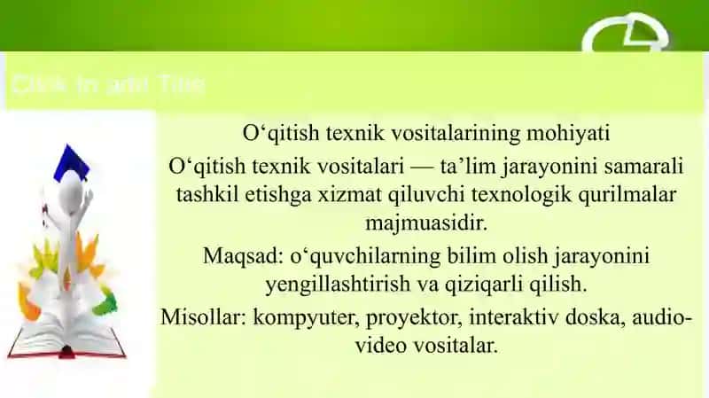 O‘qitish texnik vositalarining asosiy turlari va ularning xarakteristikasi 3