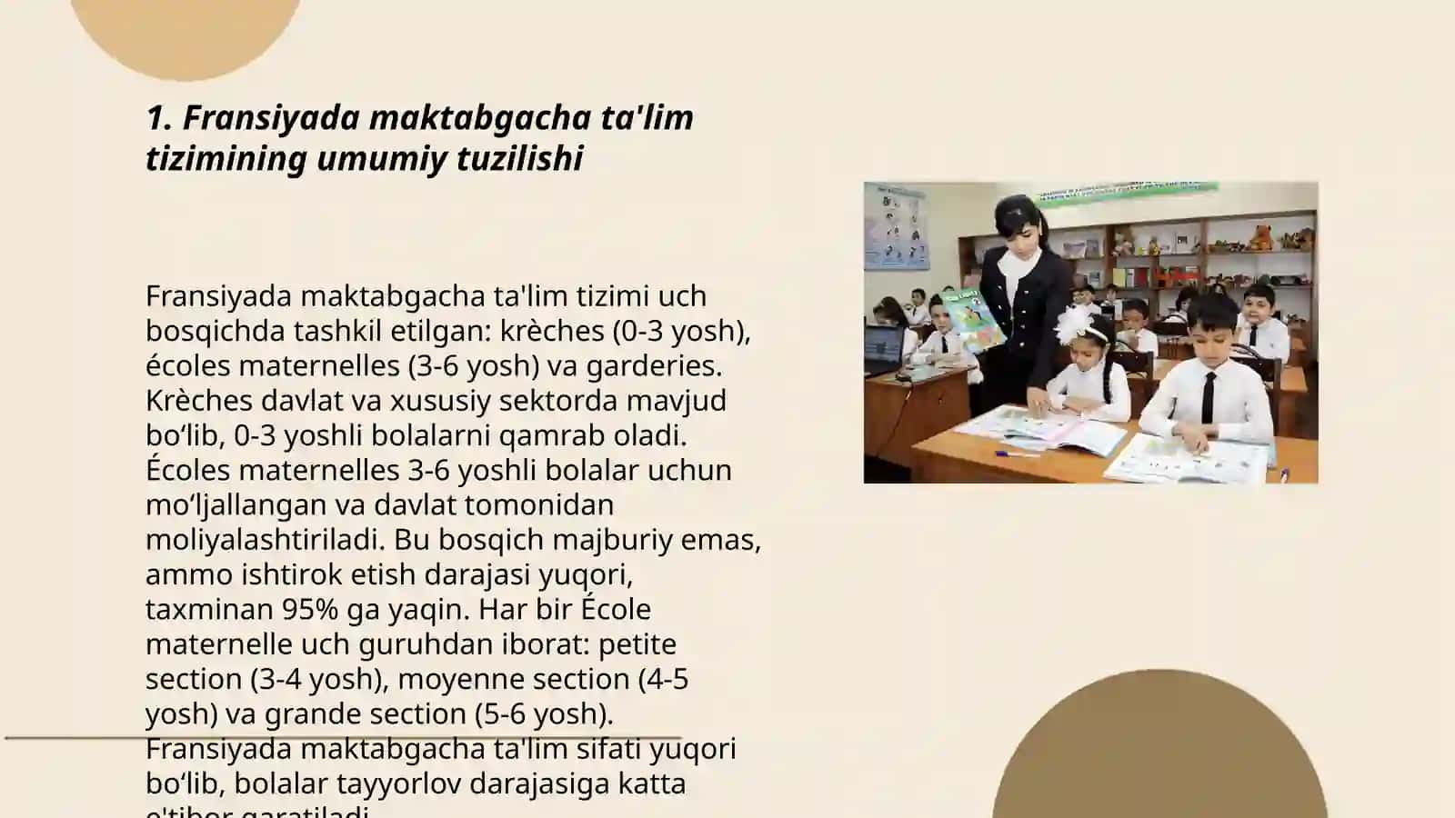 Fransiyadagi zamonaviy maktabgacha talimning xususiyatlari 3