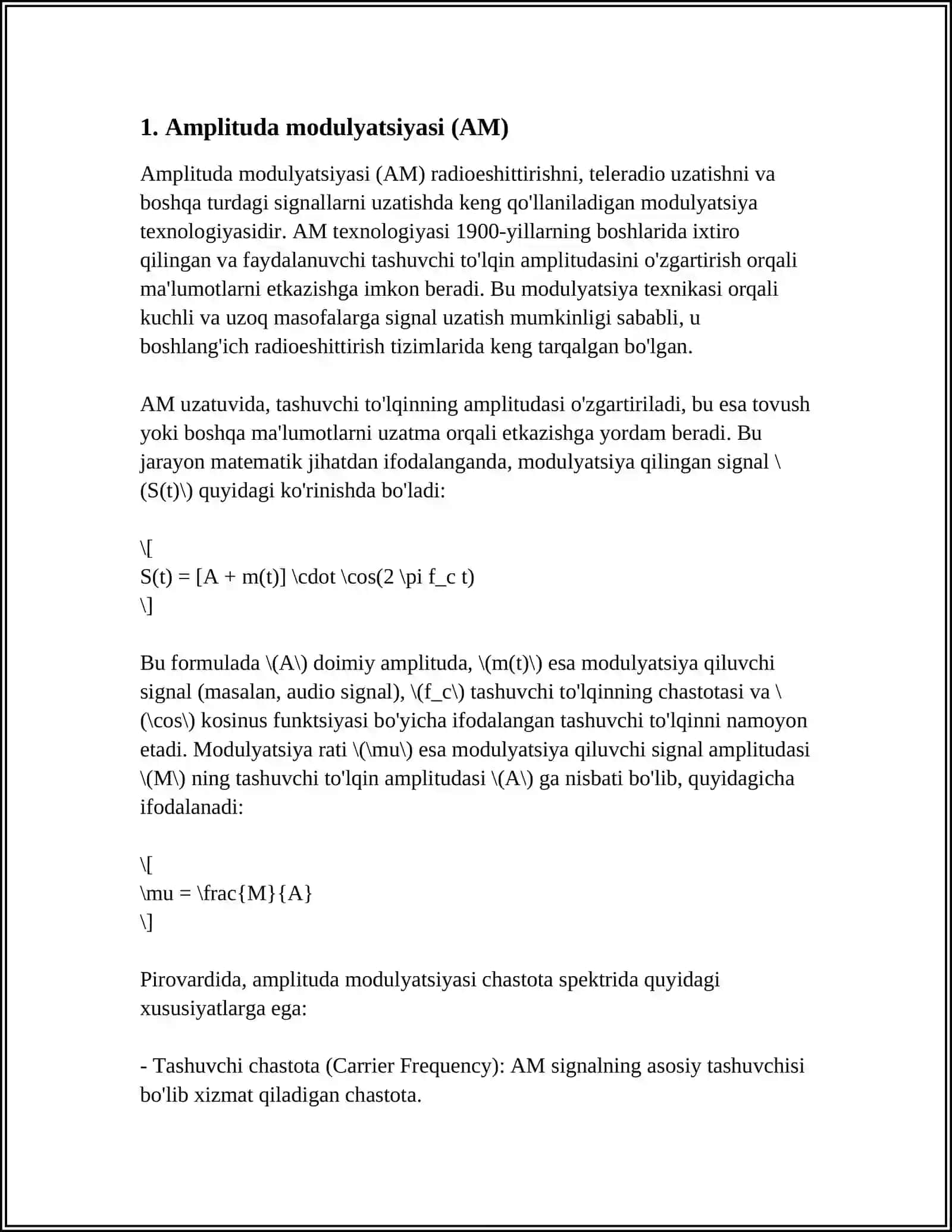 RADIOCHASTOTAVIY MODULYATSIYALAR TURLARI 3