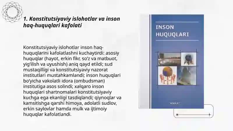 Yangi O‘zbekistonda inson haq-huquqlari va erkinliklari kafolatining yaratilishi 3
