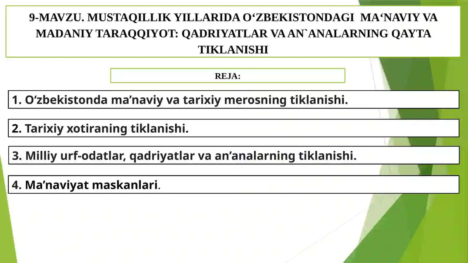 Oʻzbekistonning eng yangi tarixi 3