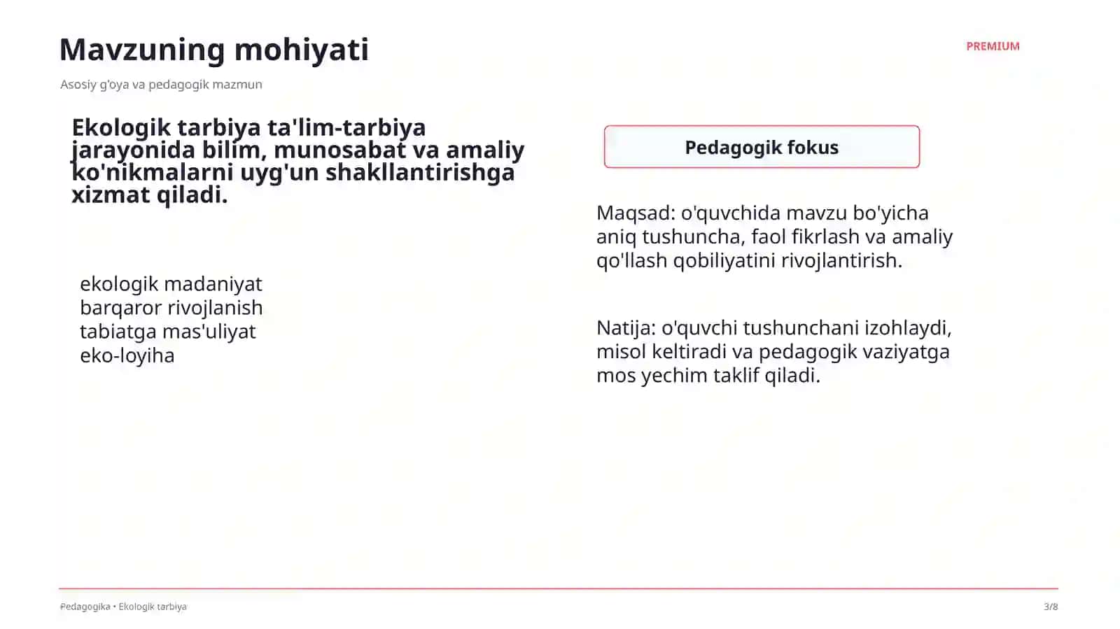 Ekologik tarbiya 3