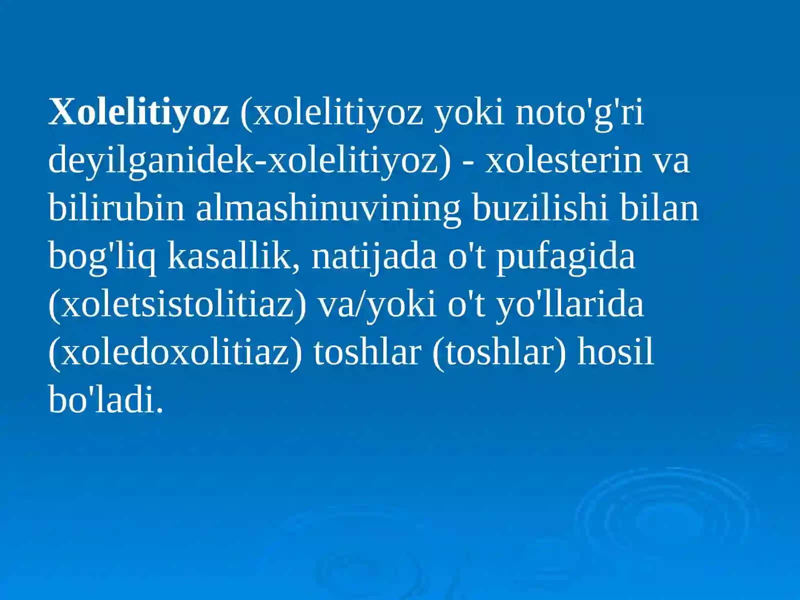 Toshkasaliklarining kimyoviy asoslari 3