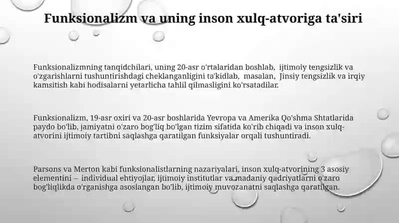 Inson hulq atvorini o'rganishga qaratilgan ijtimoiy nazariyalar tahlili 3