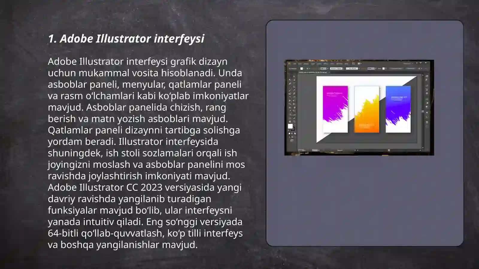 Adobe Illustrator dasturida grafik dizayn 3