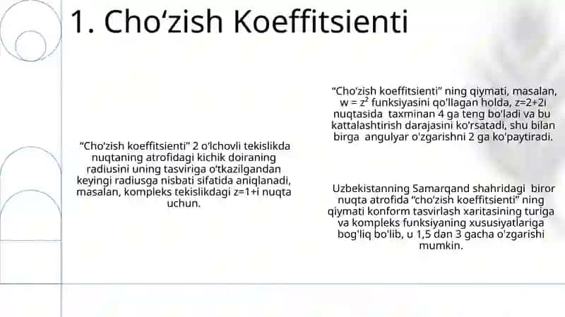 Choʻzish Koeffitsienti 3