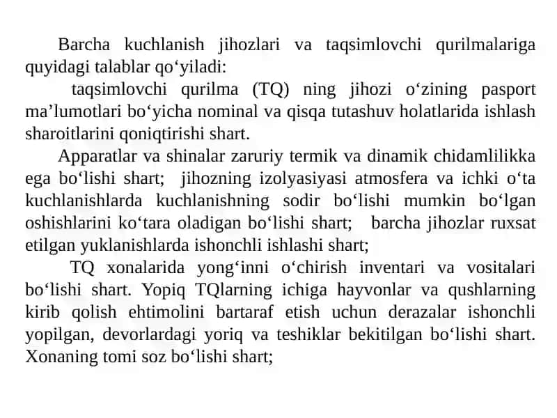 TAQSIMLASH QURILMALARI EKSPLUATATSIYASI 3