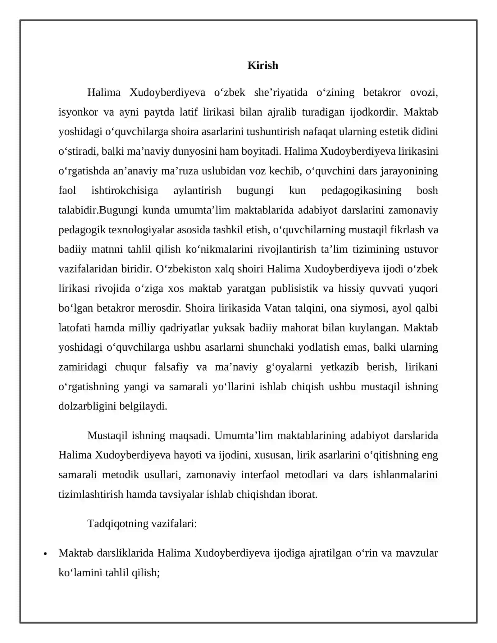 "Maktabda Halima Xudoyberdiyeva lirikasini o‘rgatish yo‘llari" 3