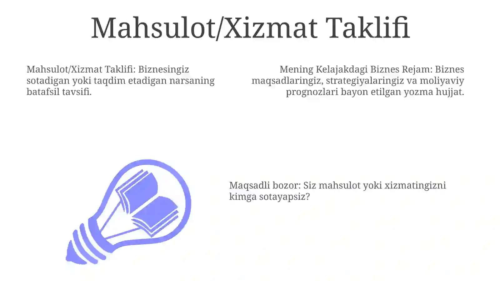 Biznes haqida umumiy ma'lumot 3