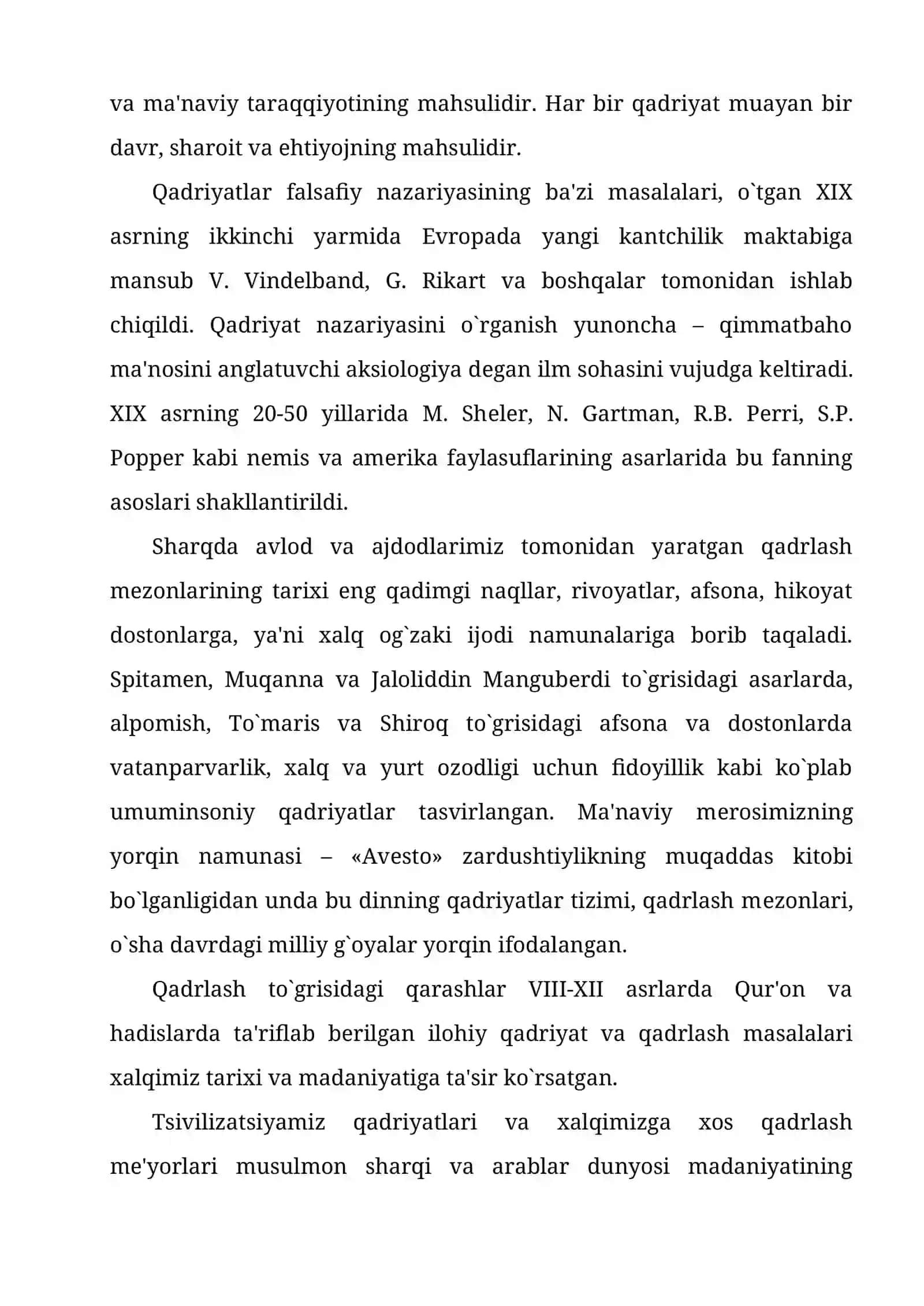 Qadriyatlar falsafasi 3