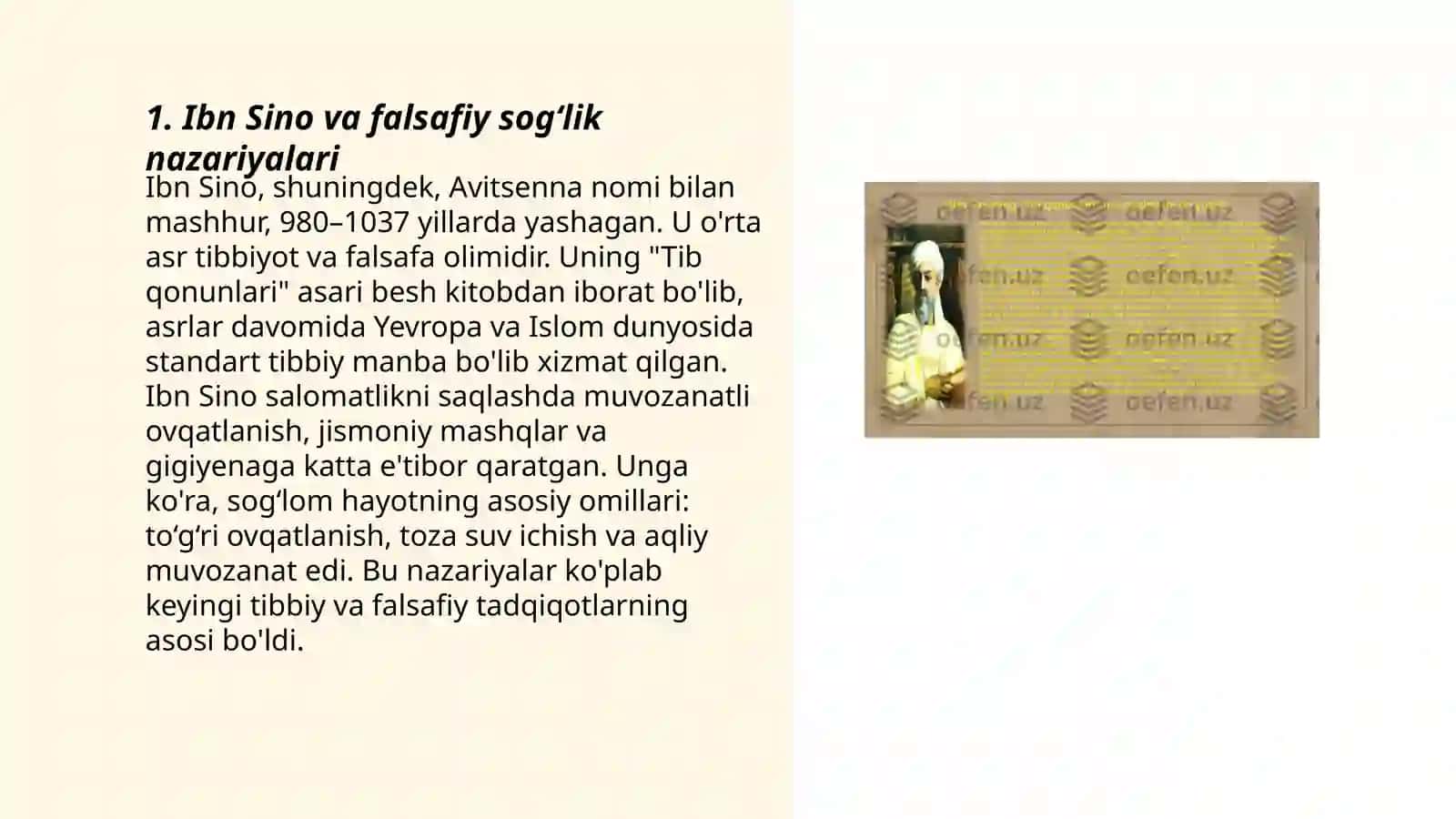 Ibn Sinoning kasalliklar kelib chiqishidan falsafiy nazariyalari 3