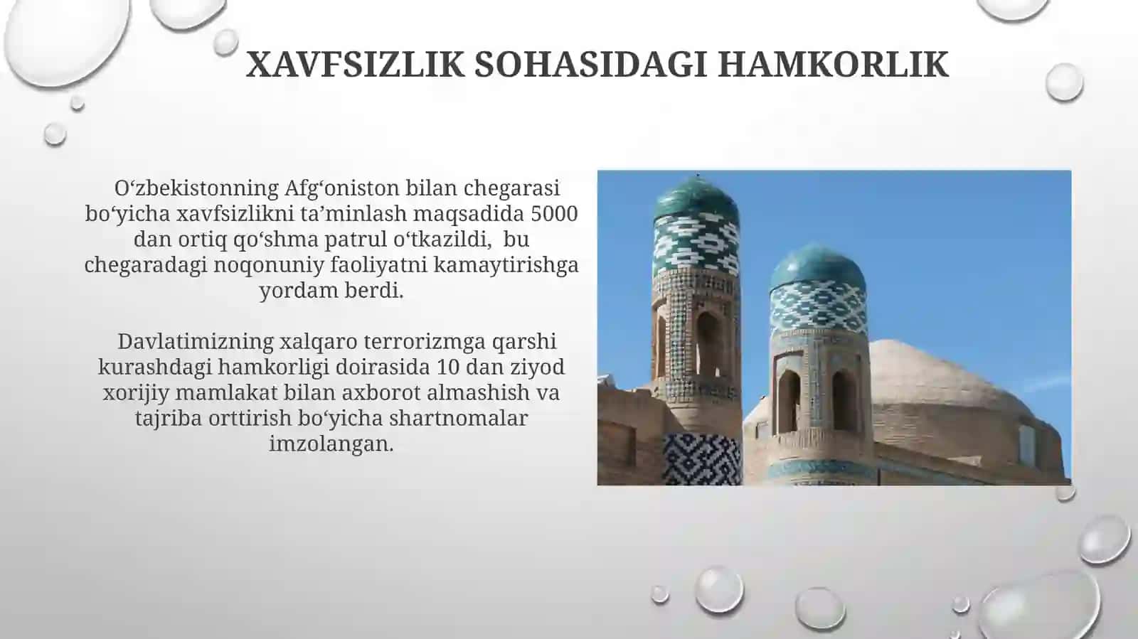 Oʻzbekistonning xalqaro tashkilotlar bn hamkorlik aloqalari 3