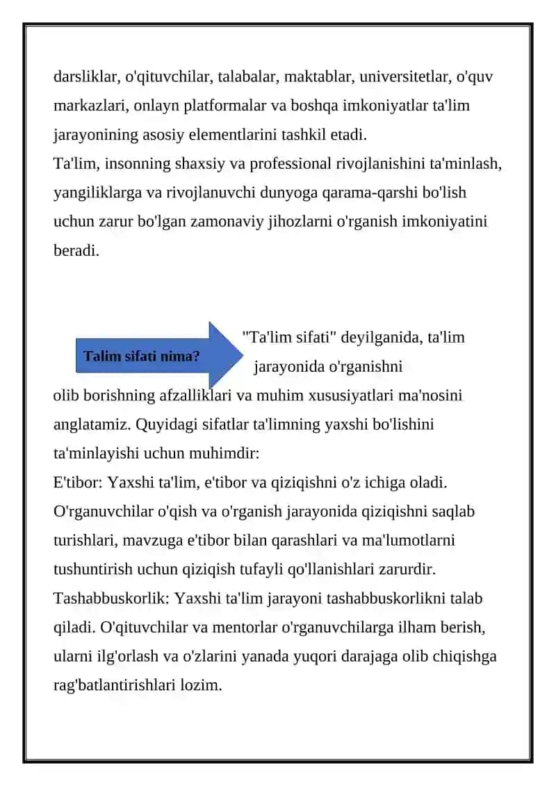 Ta'limning Amaldagi Shakllari 3