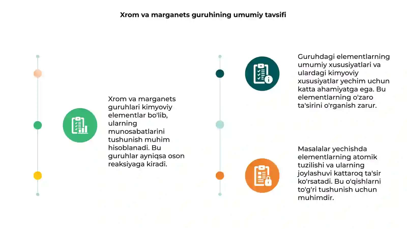 Xrom va marganets guruhiga oid masalalar yechish 3