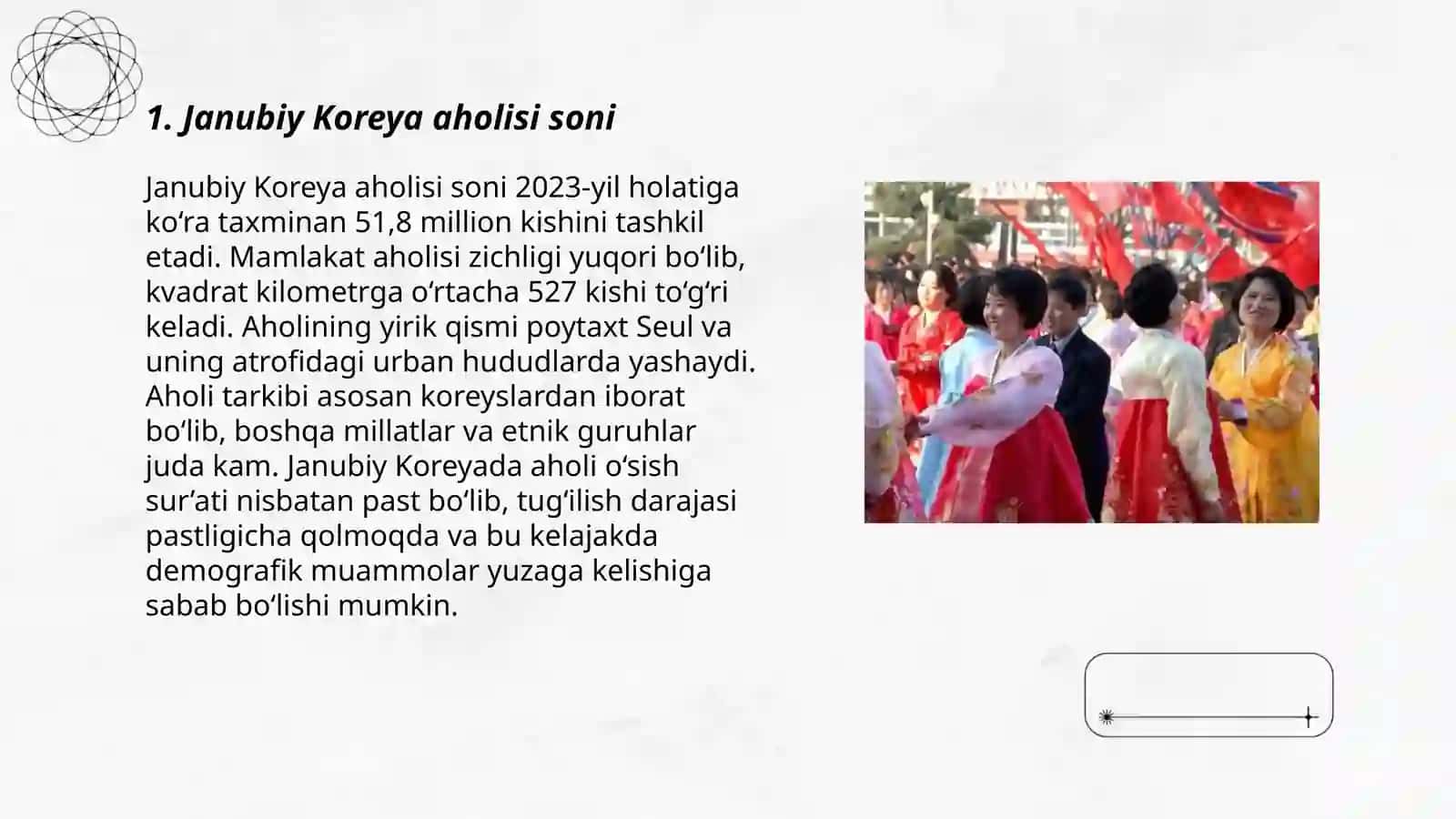 Janubiy Koreya aholisi soni 3