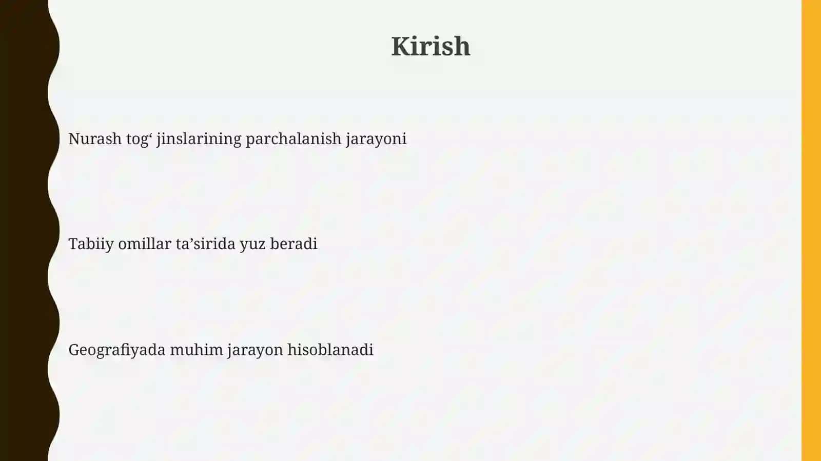 Togʻ jinslarining nurash tushunchasi 3
