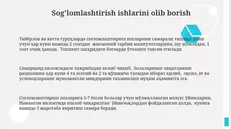 Tayyorgarlik va katta guruh bolalarining hayotini tashkil etishning o'ziga xos xususiyatlari 3