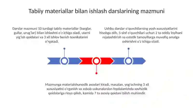 Tabiiy materiallar bilan ishlash darslarining mazmuni 3