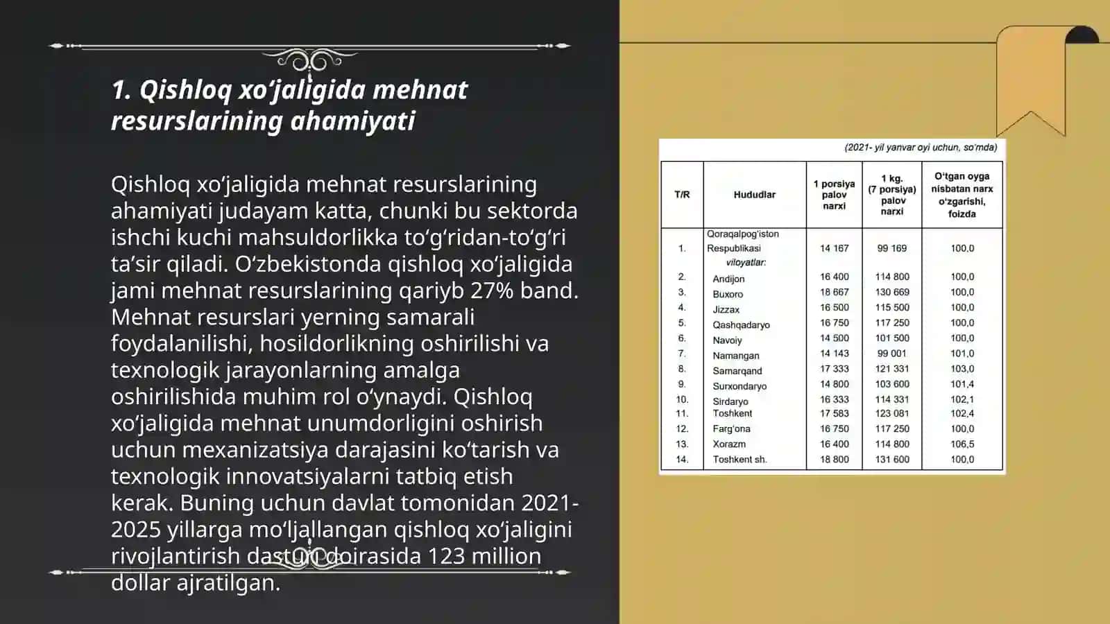 Qishloq xoʻjaligida mehnat resusrlari va undan foydalanish tartibi 3