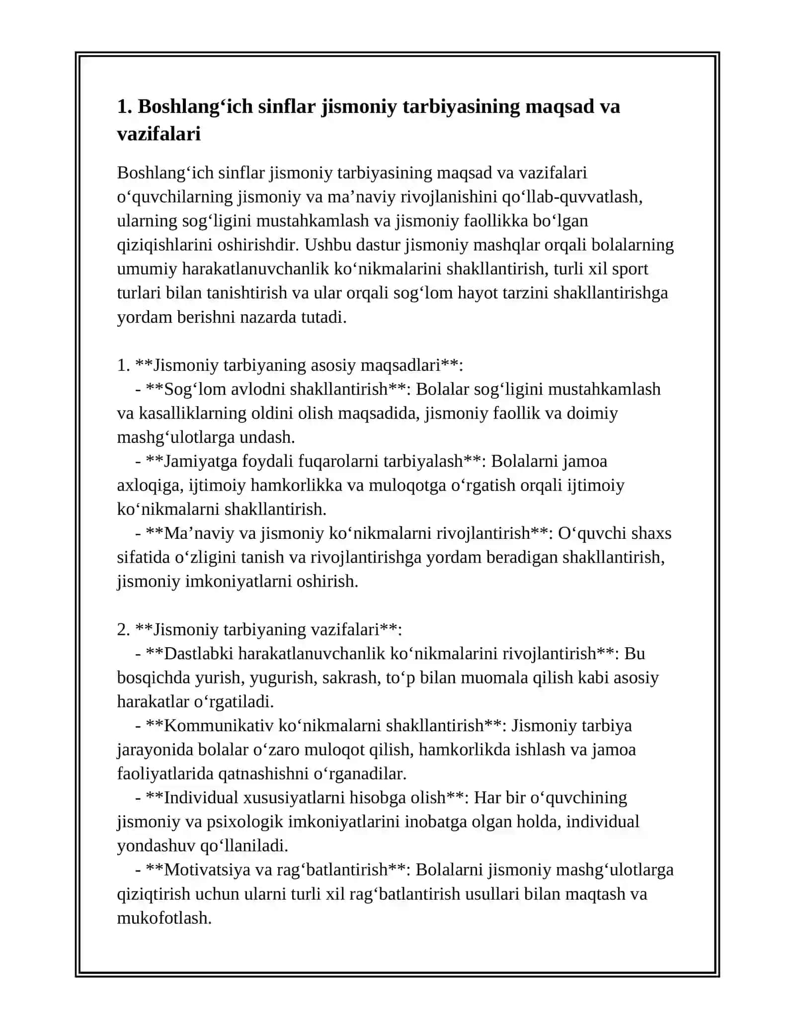 BOSHLANGʻICH SINFLAR JISMONIY TARBIYASI 3