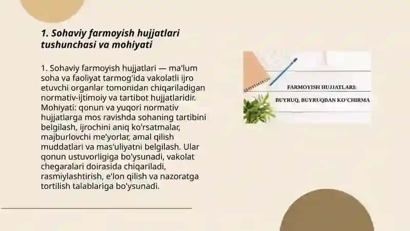 Sohaviy farmoyish hujjatlari 3