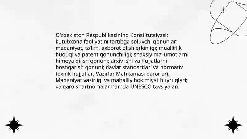 Kutubxona xizmatini koʻrsatishni tashkil etish 3