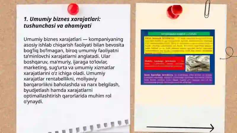 Umumiy biznes xarajatlari: tarkibi, taqsimlanishi, hisobi 3