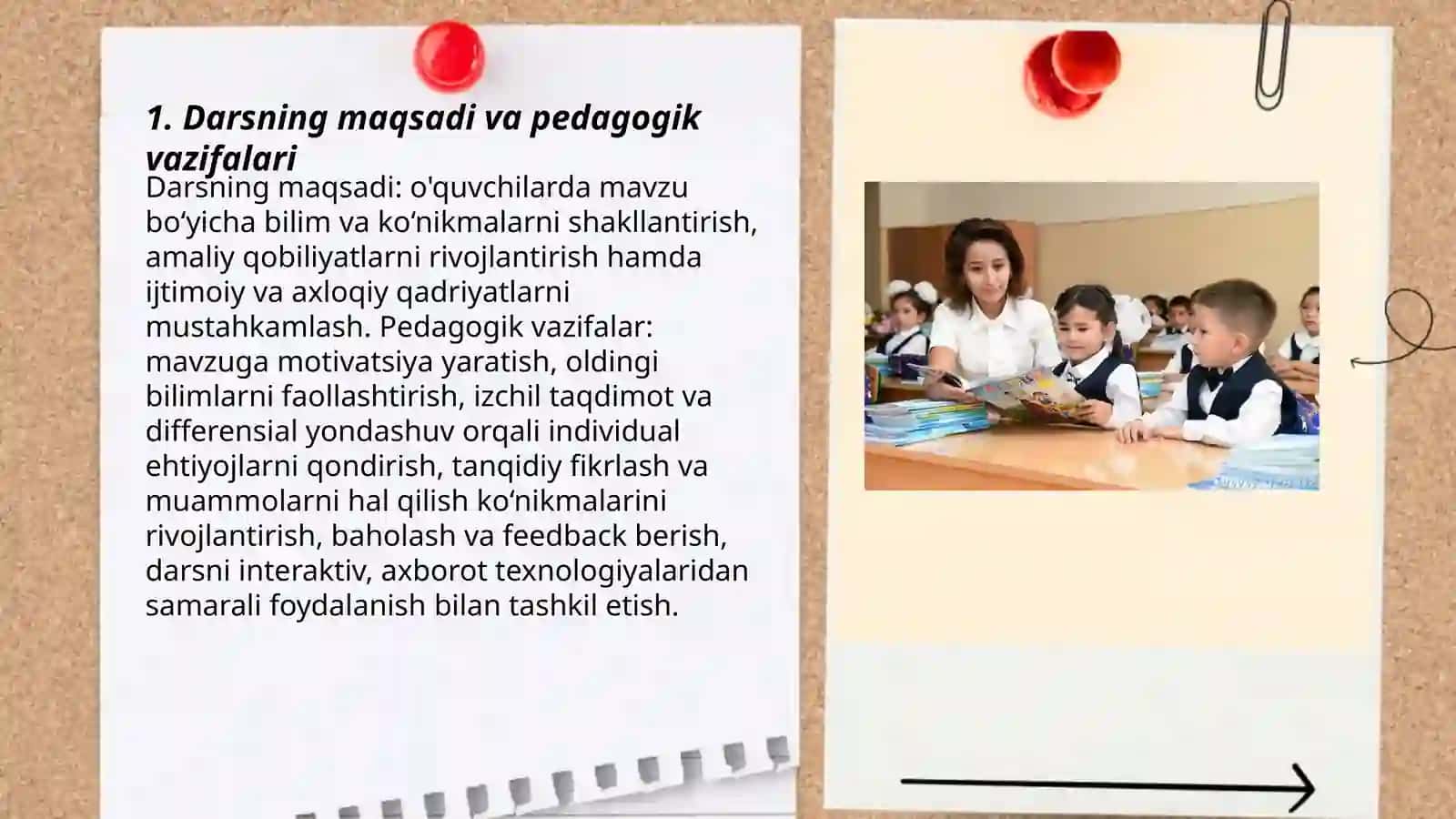 Zamonaviy dars va unga qoyiladgan talablar 3