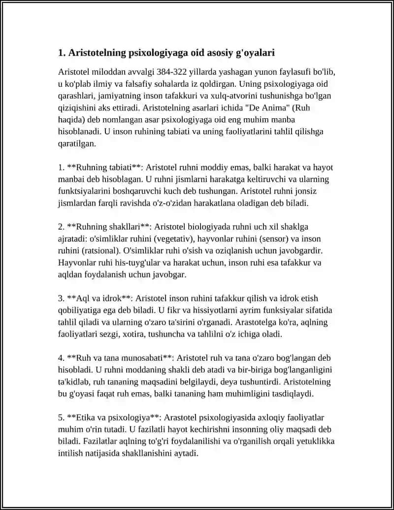 ARISTOTELNING PSIXOLOGIYA FANIGA DOIR QARASHLARI 3