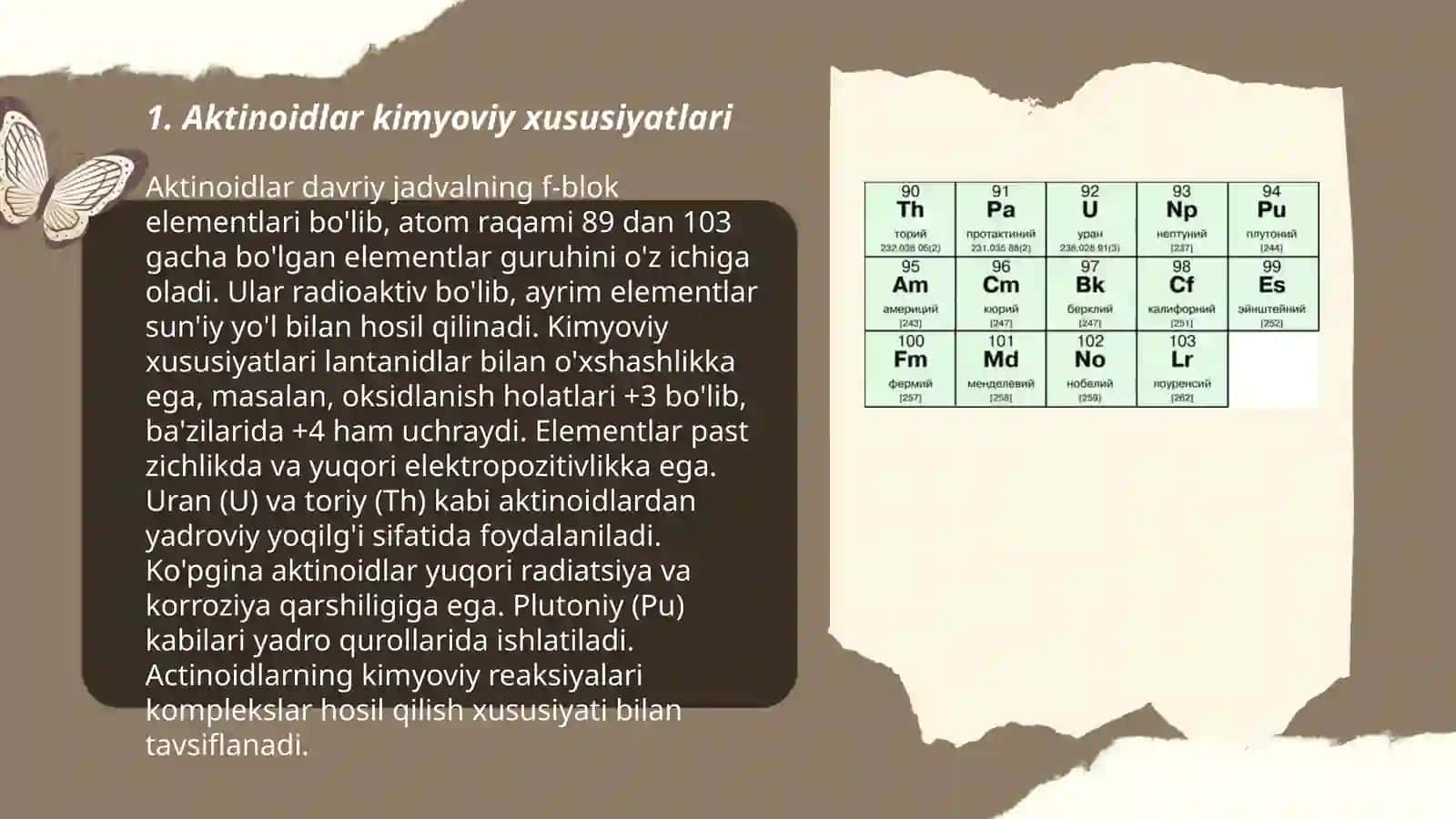 Aktinoidlar 3