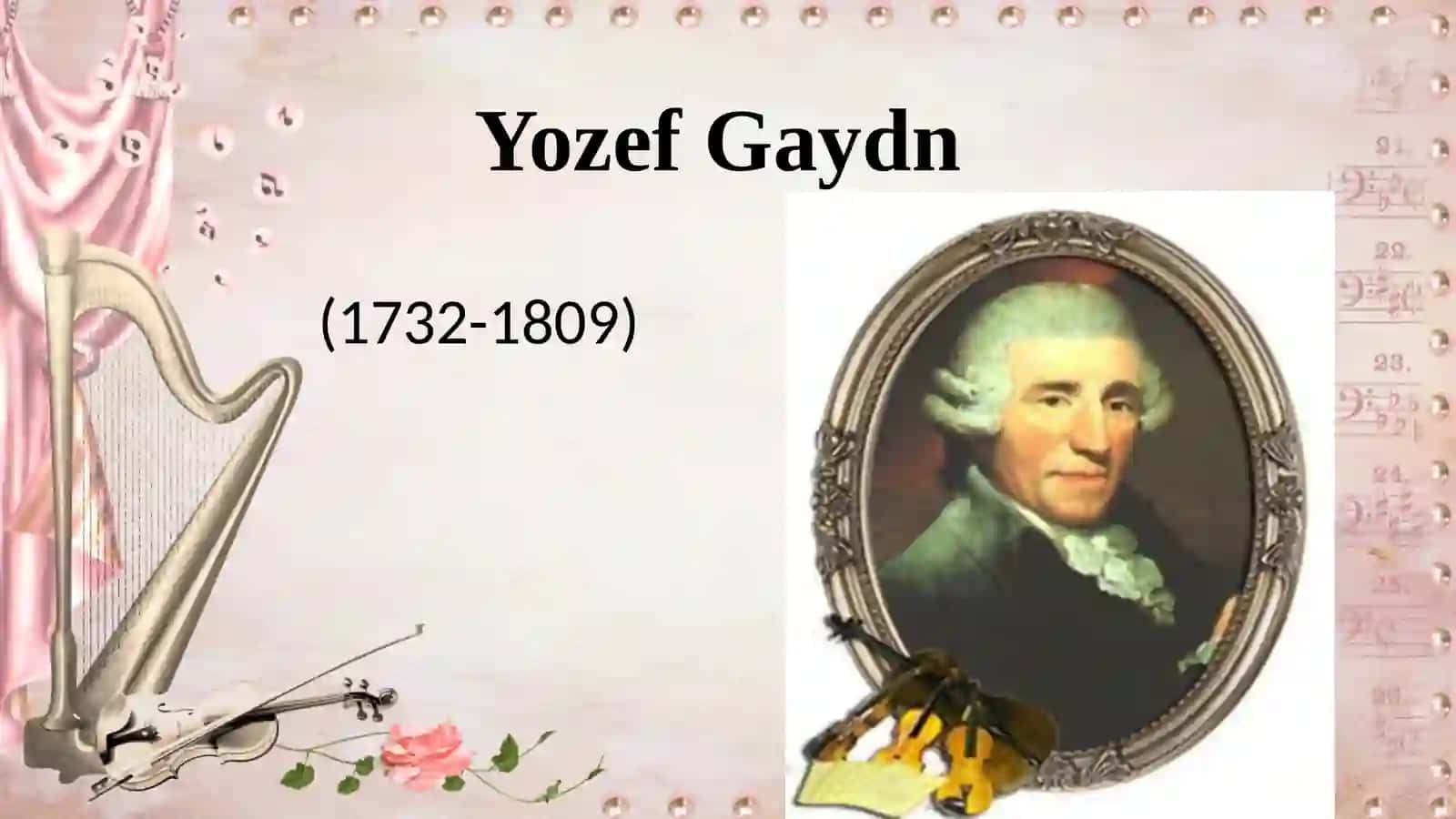 Vena klassik maktabi namoyondalari: Yozef Gaydn 3