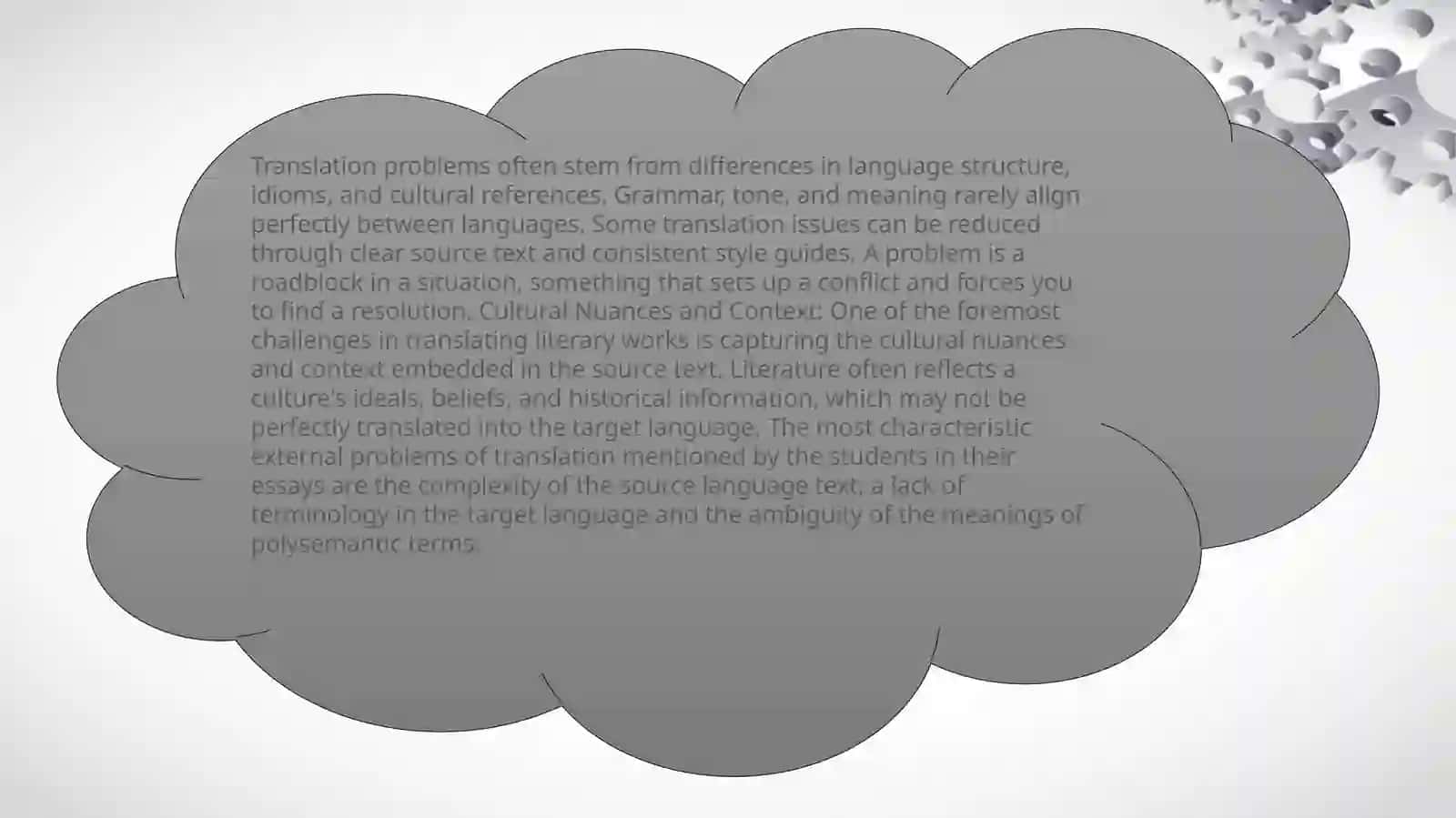 The main problems in the theory of translation 3