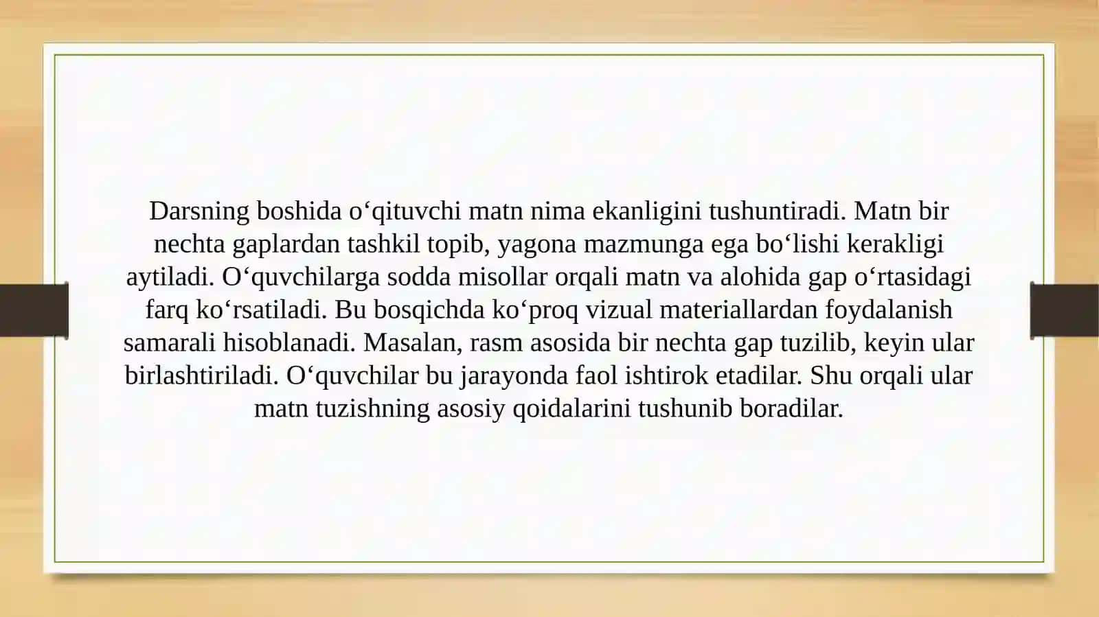 Eshitishida nuqsoni bor bolalar maktabida o’qish darisiga reja matn tuzish 3