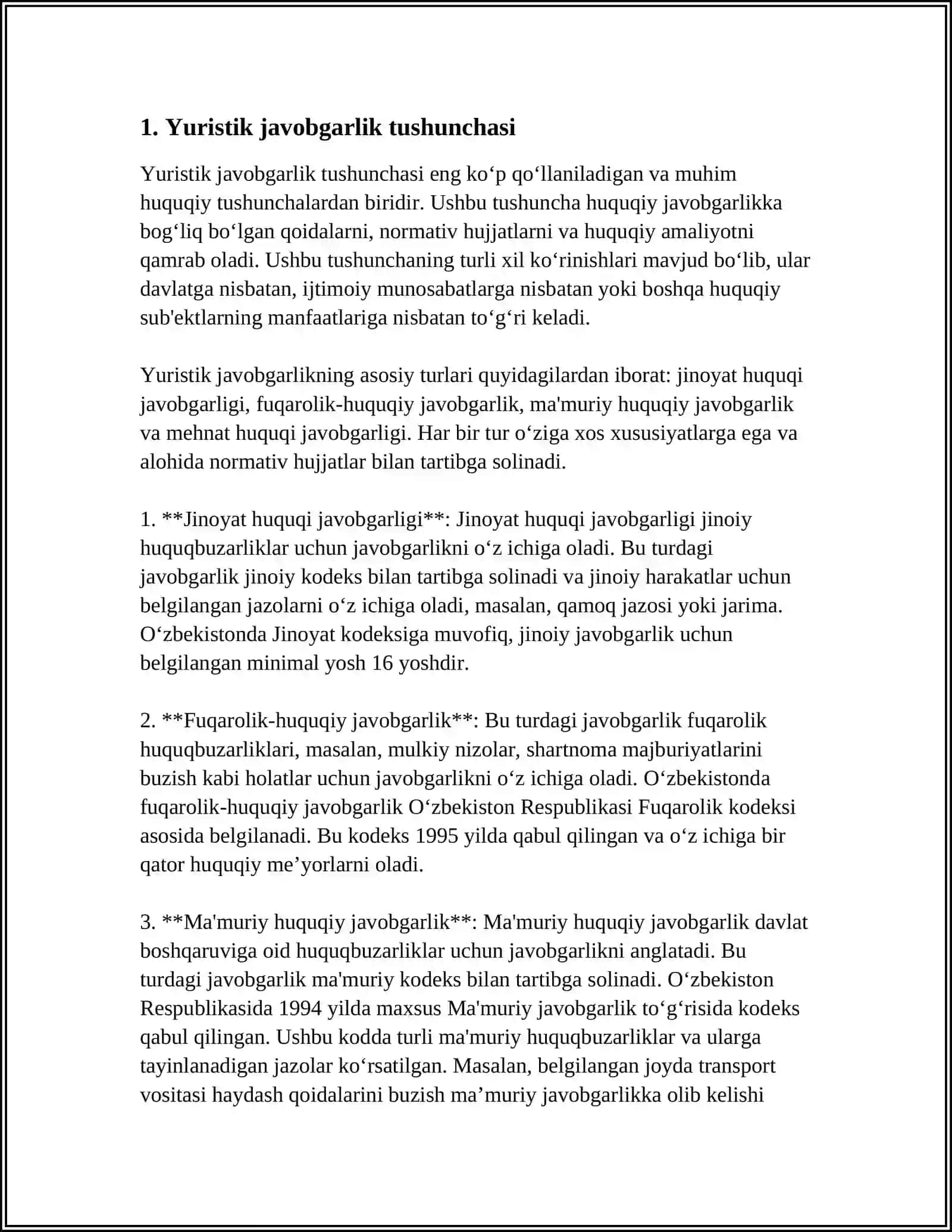 Yuristik javobgarlik tushunchasi 3