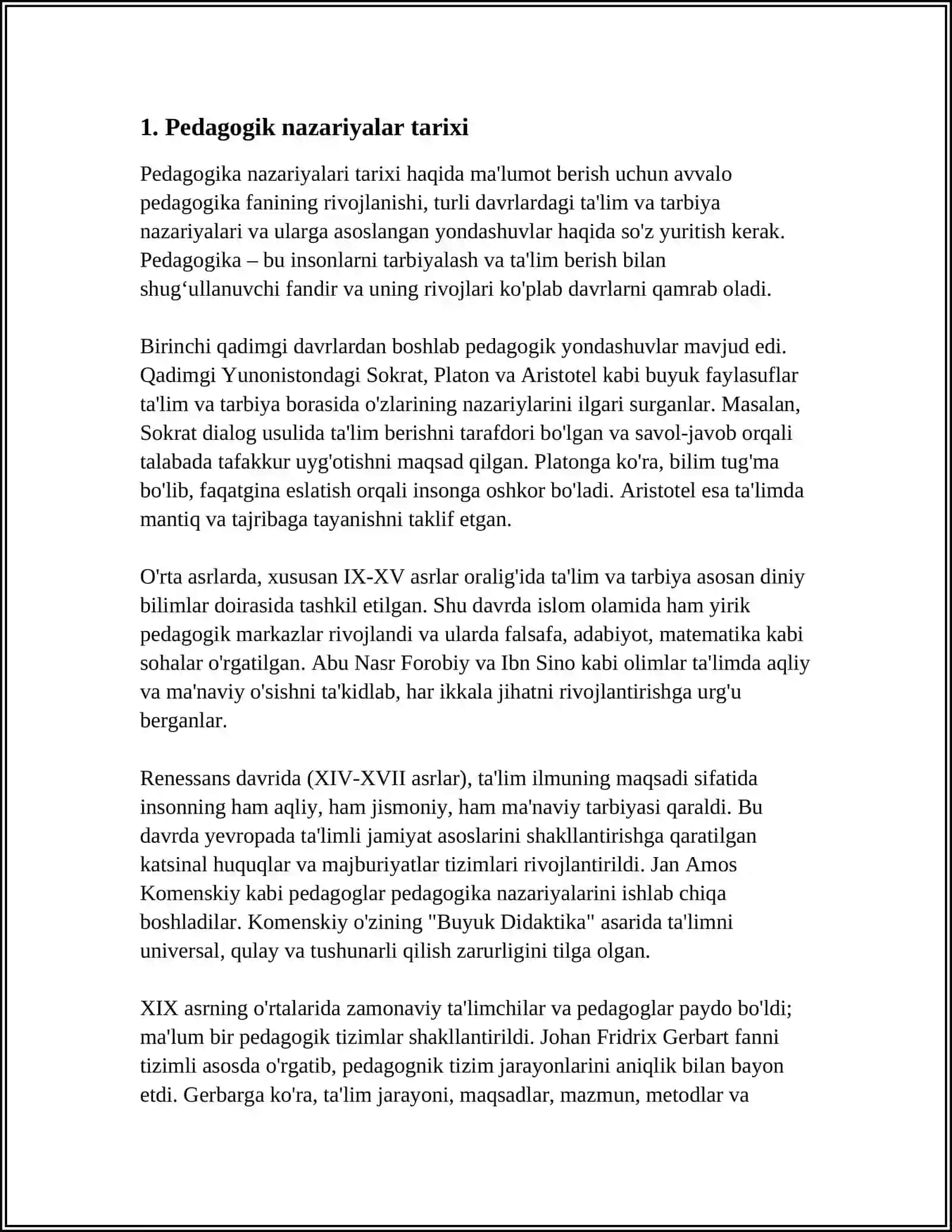 PEDAGOGIK NAZARIYALAR RIVOJINING KOʻP OʻLCHAMLILIK VA IKKILAMCHILIK QONUNI 3