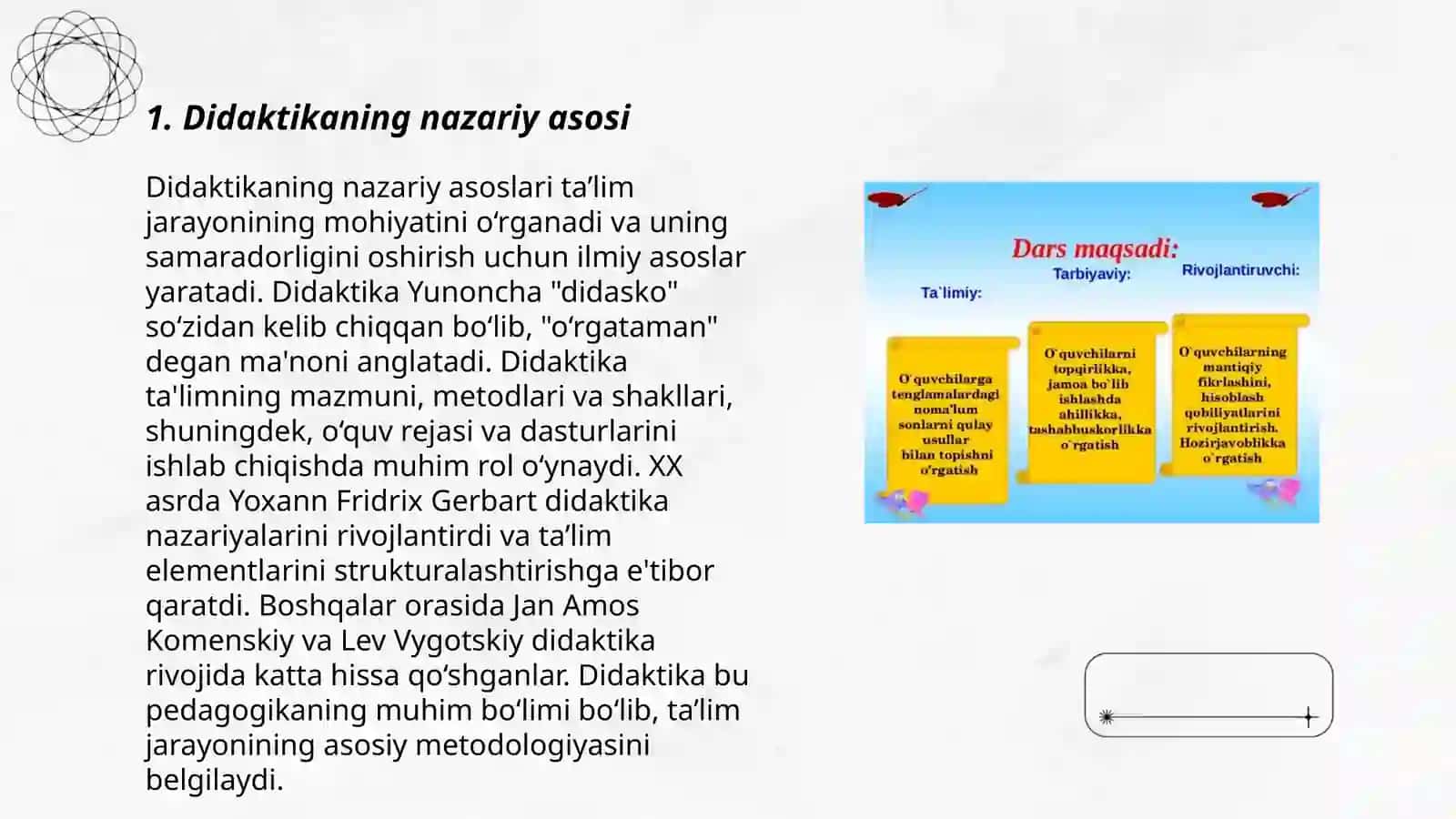 Didaktikaning predmeti va maqsadi 3