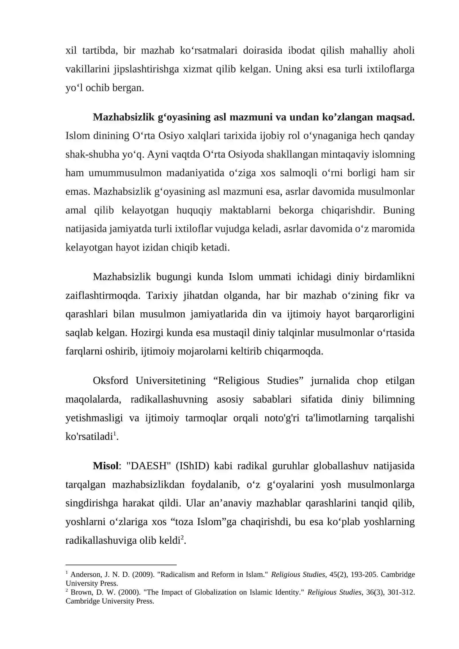 GLOBALLASHUV JARAYONIDA MAZHABSIZLIKNING SALBIY OQIBATLARI 3