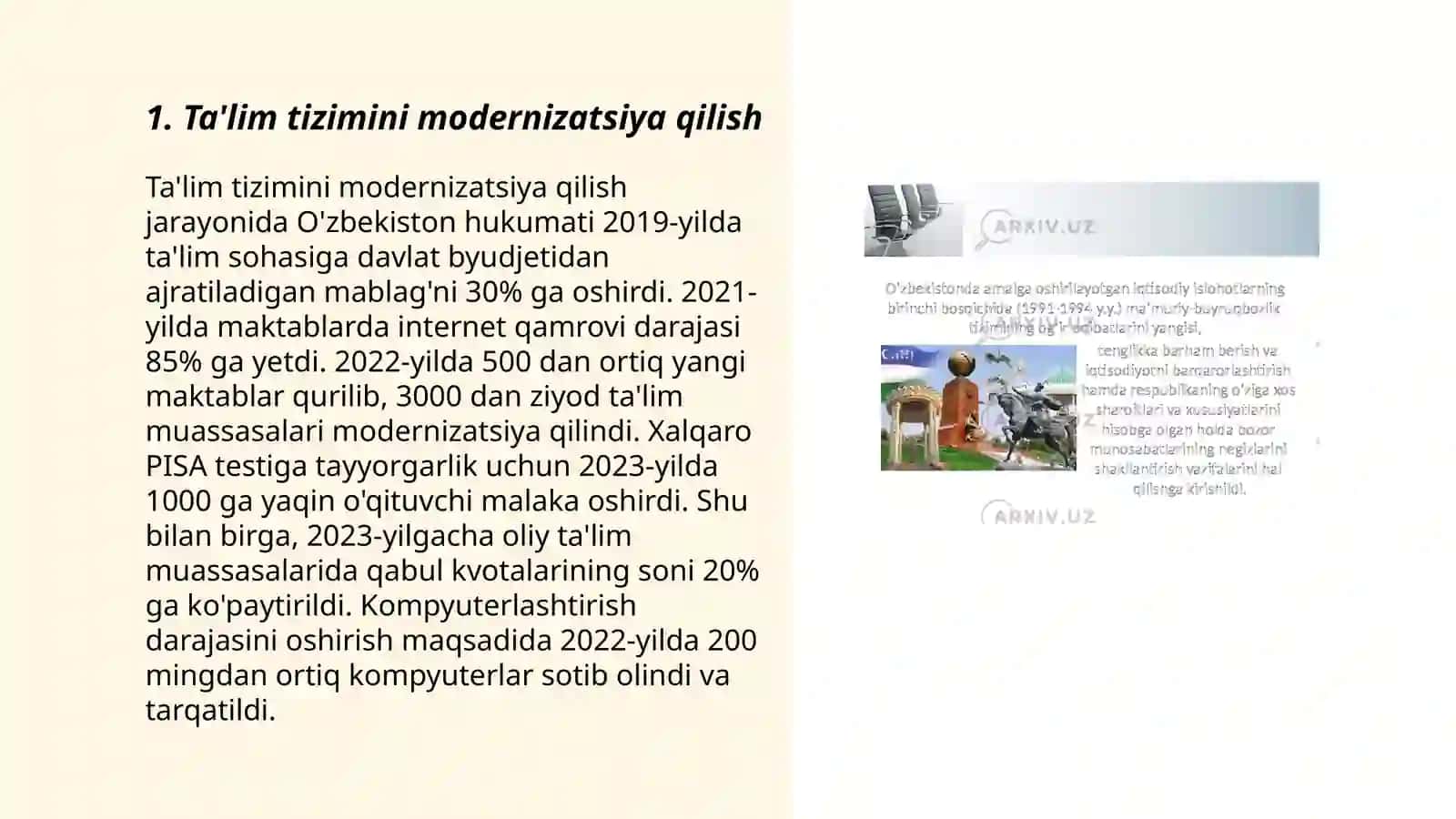 Ta'lim tizimini modernizatsiya qilish 3