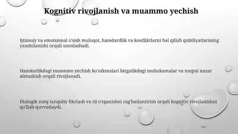 Bolaning ijtimoiy va shaxs sifatida shakllanishida dialogik nutqning ahamiyati 3