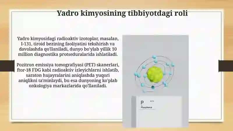 Yadro kimyosining tibbiyotdagi roli 3